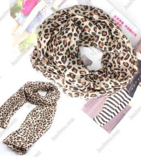 GK5629 Fashion Elegant Noble Leopard Shawl Long Cotton Blends Warm 
