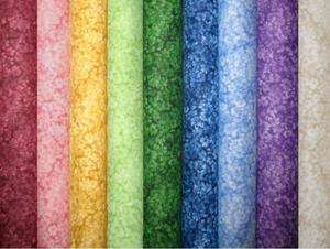 Jewel Tones Silhouette Fat Quarter Bundle   9 Colors  