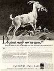 DO GOATS REALLY EAT TIN CANS? 1940 INTERNATIONAL SALT COMPANY 