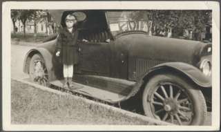 Car Photo Cute Girl w/ 1921 1922 Buick Roadster 618301  