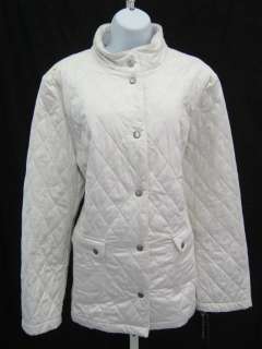 you are bidding on a nwt dana buchman white quilted coat sz xl this 