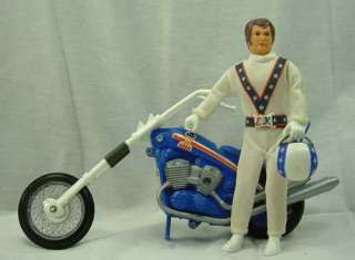 1970s Ideal Evel Knievel Gyro Powered Stunt Chopper Motor Cycle 