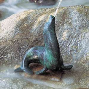 Bronze Garden Fountain Water Spitter Great Seal  