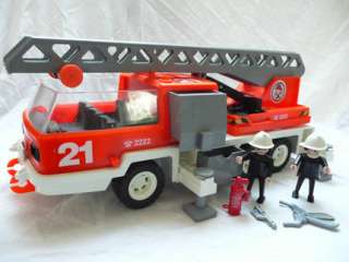 Playmobil 3781   Feuerwehr   Großer alter Leiterwagen (Rarität) in 