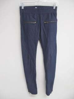 NWOT LNA Blue Denim Style Zipper Pocket/Leg Leggings S  