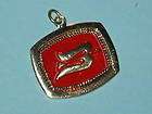 Charming Sterling & Pink Enamel Dove Of Peace Pendant