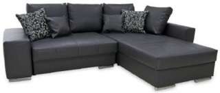 Eck Couch/Ecksofa/Sofa LEDERLOOK gr. Sitzfläche #Miami  