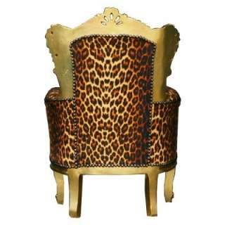 Childrens furniture, bedroom, decorative, gold leafed leopard print 