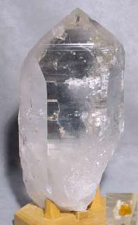 Quartz Natural Crystal with Gem Spessartine Garnet  