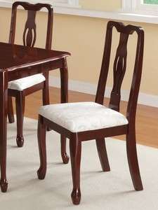 Cherry Dining Chairs Set 2 Pcs Dinette Dining  