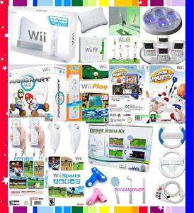 NEW NINTENDO 1 WII CONSOLE FIT PLUS MARIO KART HD GAMES 045496880019 