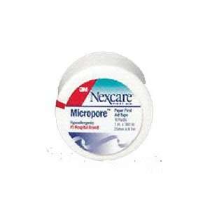 3M Nexcare Micropore Paper First Aid Tape  1/2 Inch X 10 Yards   24 Ea 
