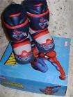 marvel spiderman boys fur lined winter boots 7 nib returns