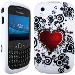 BLACKBERRY CURVE 8520 WHITE GEL MOBILE PHONE COVER CASE  