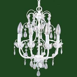  Athena Collection 4 Light 18ö White Chandelier 8193 60 