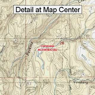  USGS Topographic Quadrangle Map   Clatskanie, Oregon 