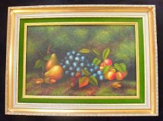 Carl Friedrich Heinrich Werner (1808   1894) Fruits Still Life Oil 