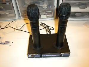   VHF 3300 2 Ch VHF Rechargeable Wireless Microphone System   PLZ READ