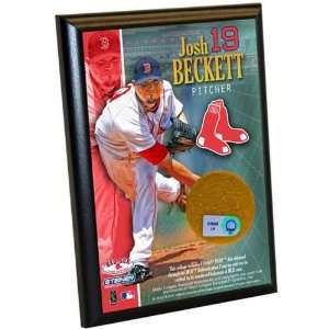  Josh Beckett Red Sox 4x6 Dirt Plaque