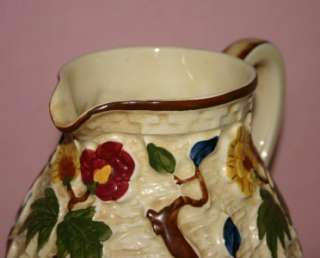 For sale is a H.J.Wood Indian Tree jug. this item stands approx 8.25 