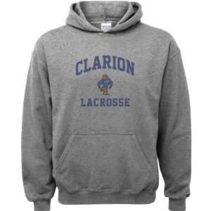 Clarion Golden Eagles Sport Grey Youth Varsity Washed Lacrosse Arch 