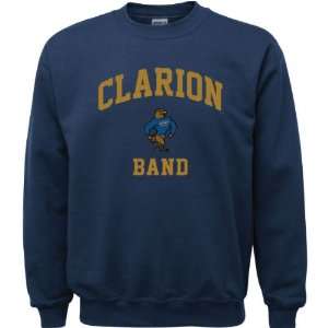  Clarion Golden Eagles Navy Youth Band Arch Crewneck 