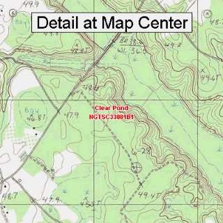  USGS Topographic Quadrangle Map   Clear Pond, South 