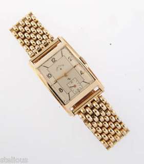 LORD ELGIN 14K GOLD ,BRACELET DRESS WATCH COLLECTABLE  