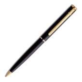 classic laquered, black ballpoint pen and self inking stamp in one