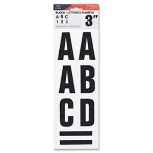  Cosco Letters, Numbers & Symbols, Adhesive, 3, Black 