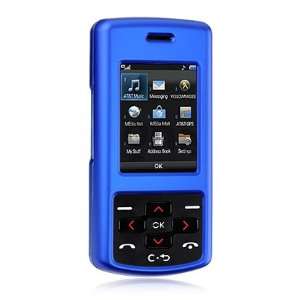 Blue Rubber Feel Snap On Cover Hard Case Cell Phone 
