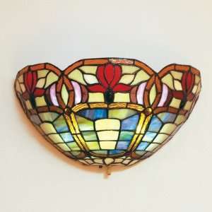  The Multi Color Stained Glass Ambiance Sconce (Multi Color 