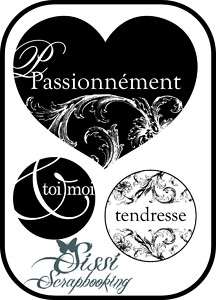   LOT TAMPON MARIAGE TOI MOI AMOUR TENDRESSE SCRAPBOOKING