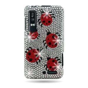  Motorola Droid 3 Snap on Cover Diamond Bling Faceplate 