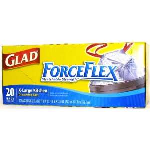 Glad Force Flax X Large Kitchen 30 Gallon Drawstring Bags 