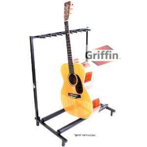   Stand Holder Stage Folding Multi Rack Griffin Musical Instruments
