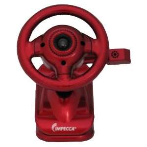  Impecca WC100R Steering Wheel Webcam with Built in Mic Red 