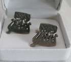 Viking Boat Cufflinks in Fine English Pewter Gift Boxed