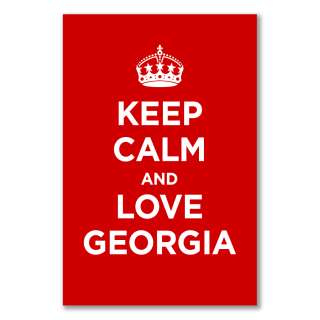   satin poster KEEP CALM AND LOVE GEORGIA ALL COLOURS WW2 WWII  