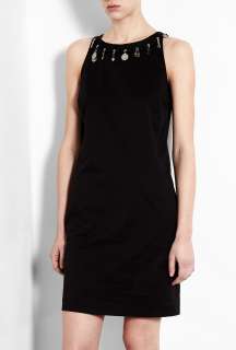 Love Moschino  Black Cotton Stretch Sleeveless Dress by Love Moschino