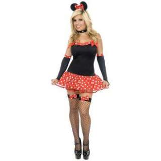 Sexy Miss Mouse Adult Costume   Includes Dress, Headpiece, Fence Nets 