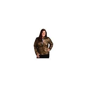Anne Klein Plus Size Faux Leather Jacket w/ Pockets Womens Jacket