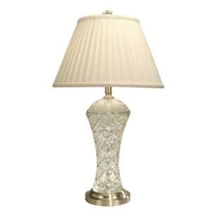  Tiffany GT60861 Lattice Table Lamp, Brushed Nickel and Fabric Shade
