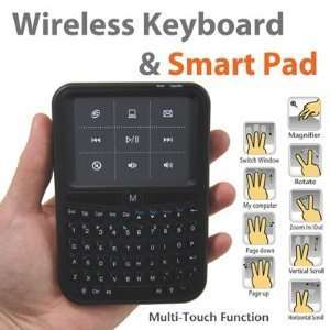 iKross Palm Sized Mini Wireless Keyboard with TouchPad Mouse PC Remote 