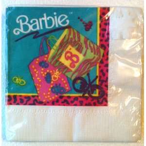   Vintage BARBIE 3 Ply Girls KIDS Party Napkins (16 Count) Toys & Games