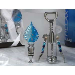  Wedding Favors Murano art deco collection wine opener and 