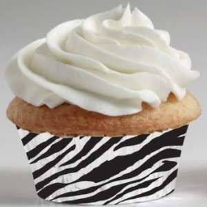  Zebra Print Mini Muffin Cups 100 Per Pack Health 