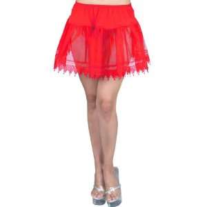   Charades Costumes Red Tear Drop Petticoat Adult / Red 