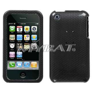 Apple iPhone 3G 3GS Carbon Fiber Hard Case Phone Cover  