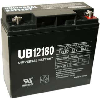 12V 18Ah SLA Sealed Lead Acid Battery Universal UB12180  